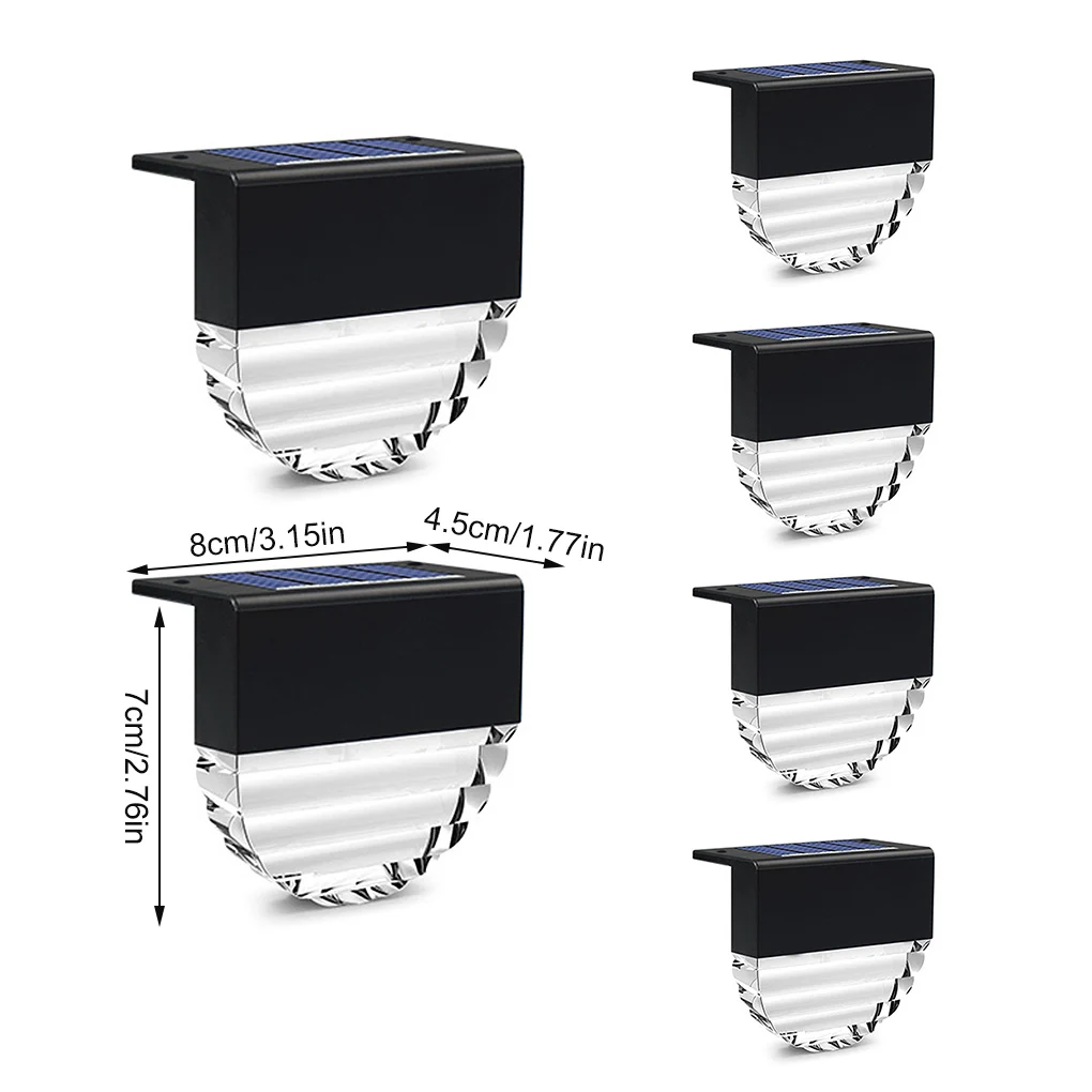 

Waterproof Solar Lights Wall Mount Decorative LED Weatherproof Garden Lamps Outdoor Landscape Lighting 6 Pieces