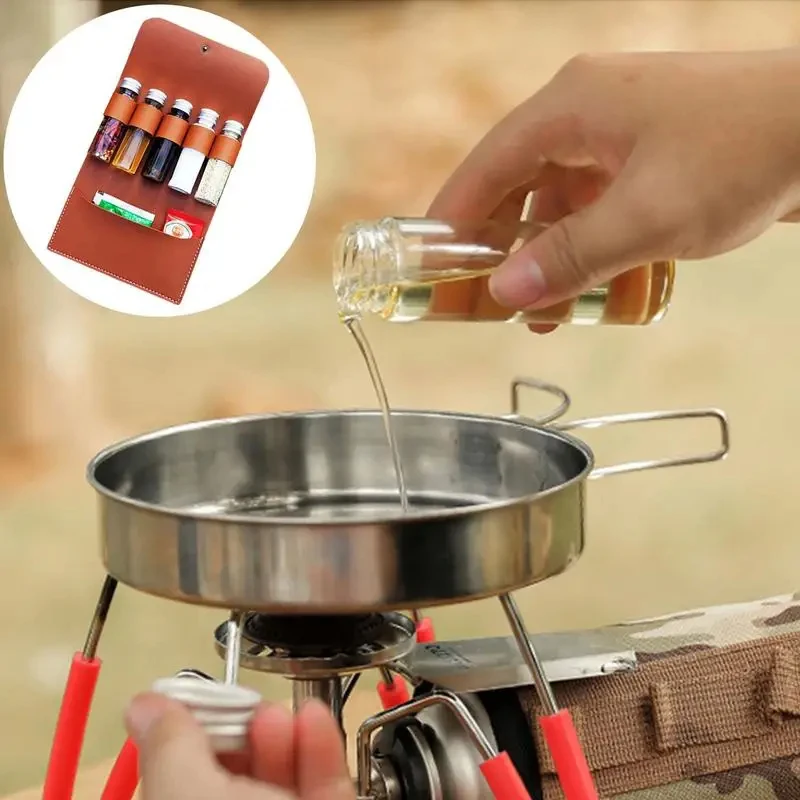 Портативный кожаный водонепроницаемый вместительный походный туристический