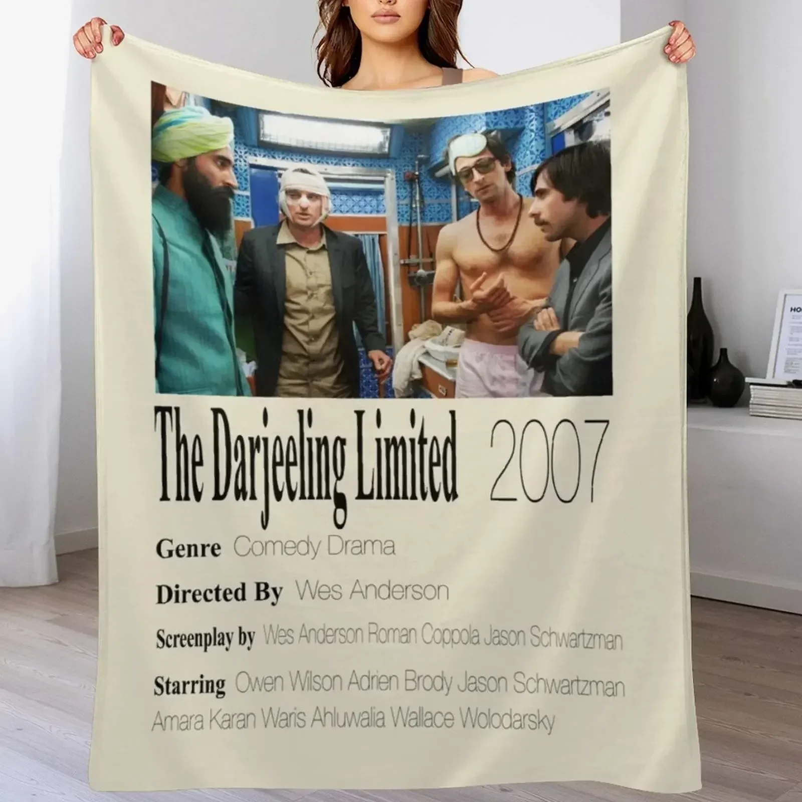 Лимитированный плакат Darjeeling одеяло одеяла