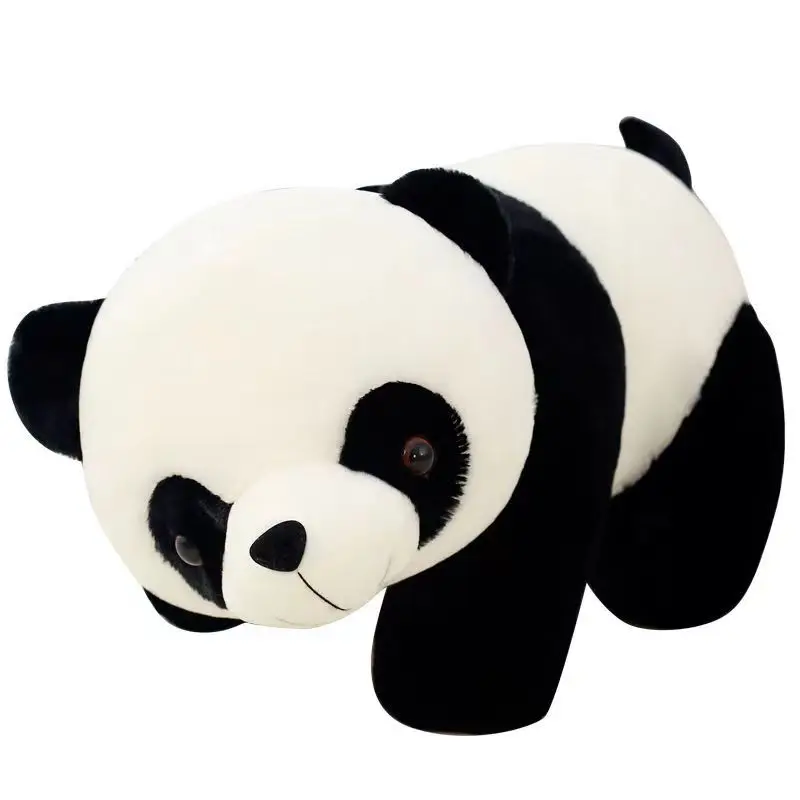 

Super Soft Stuffed Animal Panda Black White Plush Pillow Cartoon Creativity Sofa Bedd Back Cushion Pillows For Kids Adult Gift