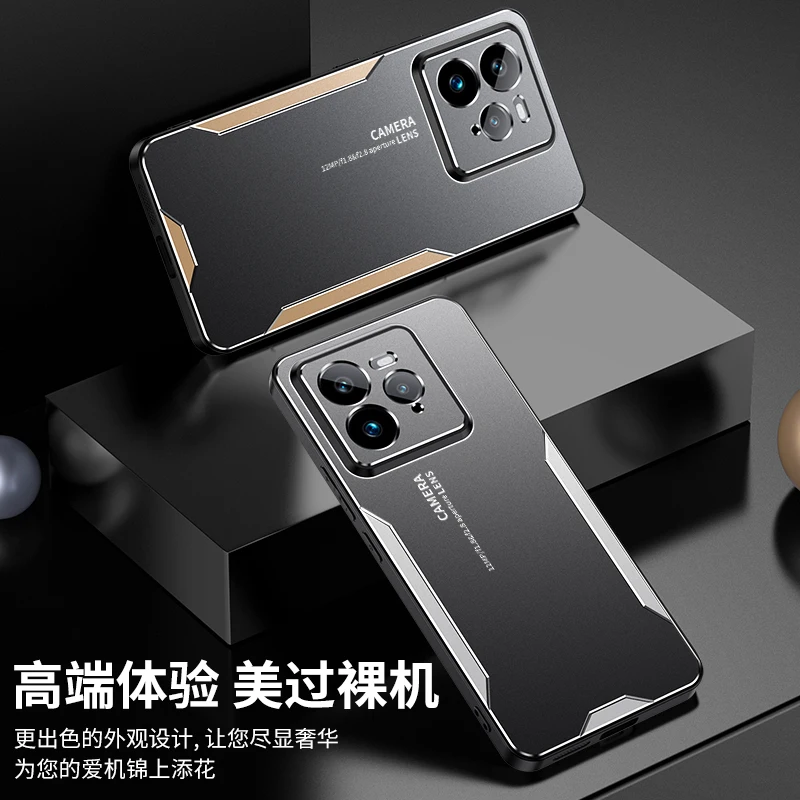 Чехол для Realme GT7 Pro роскошный металлический матовый защитный чехол камеры задняя