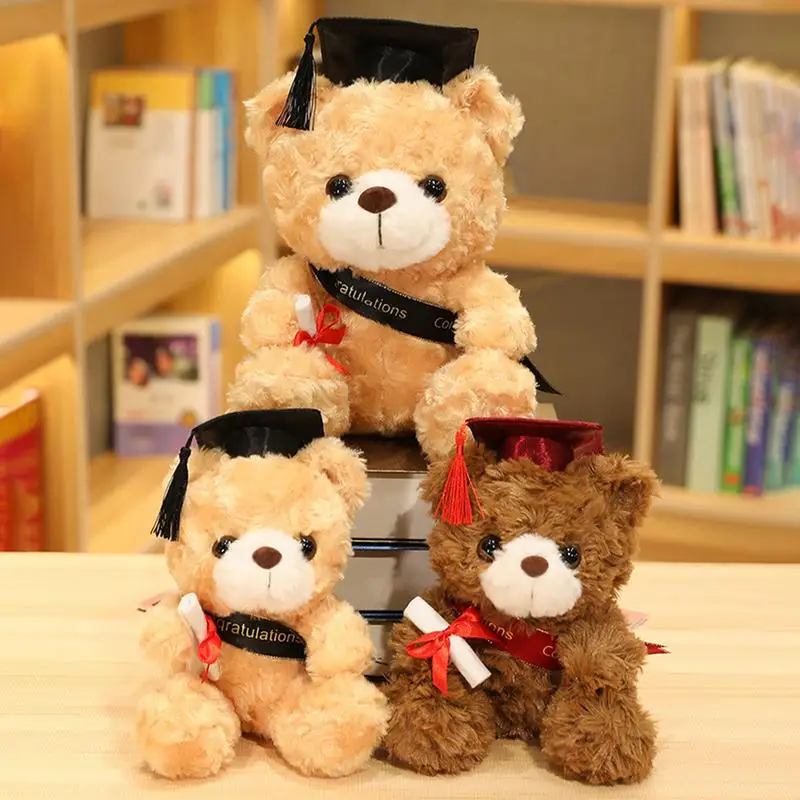 

Graduation Teddy Bear Plush Toys Children Birthday Gifts Teddy Bear With Cap Baby Boys Girls Toys Students Graduation Gifts 2023