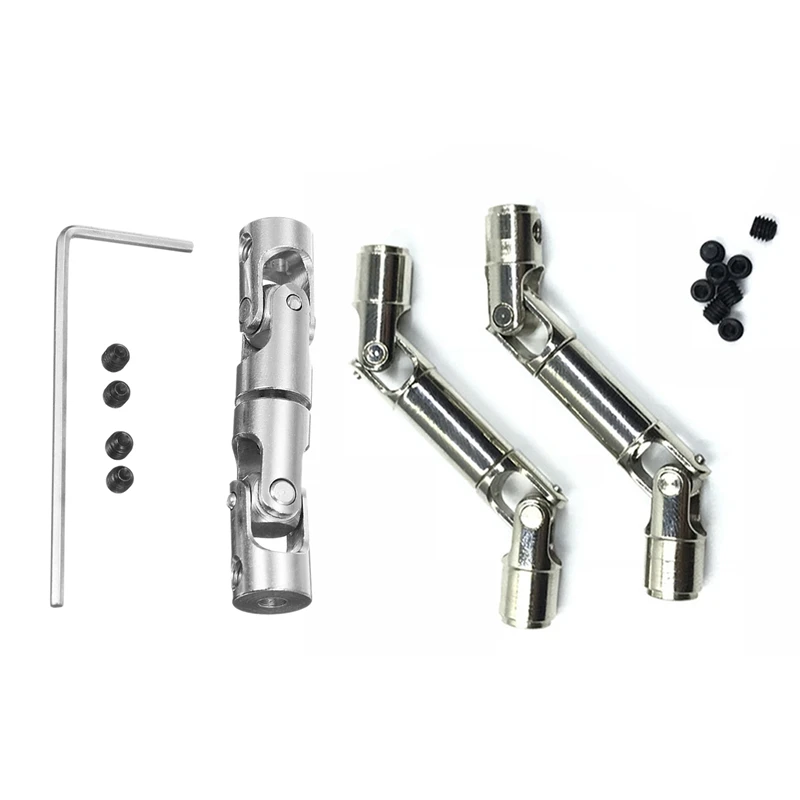 

1 комплект заднего привода для WPL 1/16 6WD RC Car Truck, металлические детали и 2 шт. обновленного металлического приводного вала для WPL Henglong 1/16