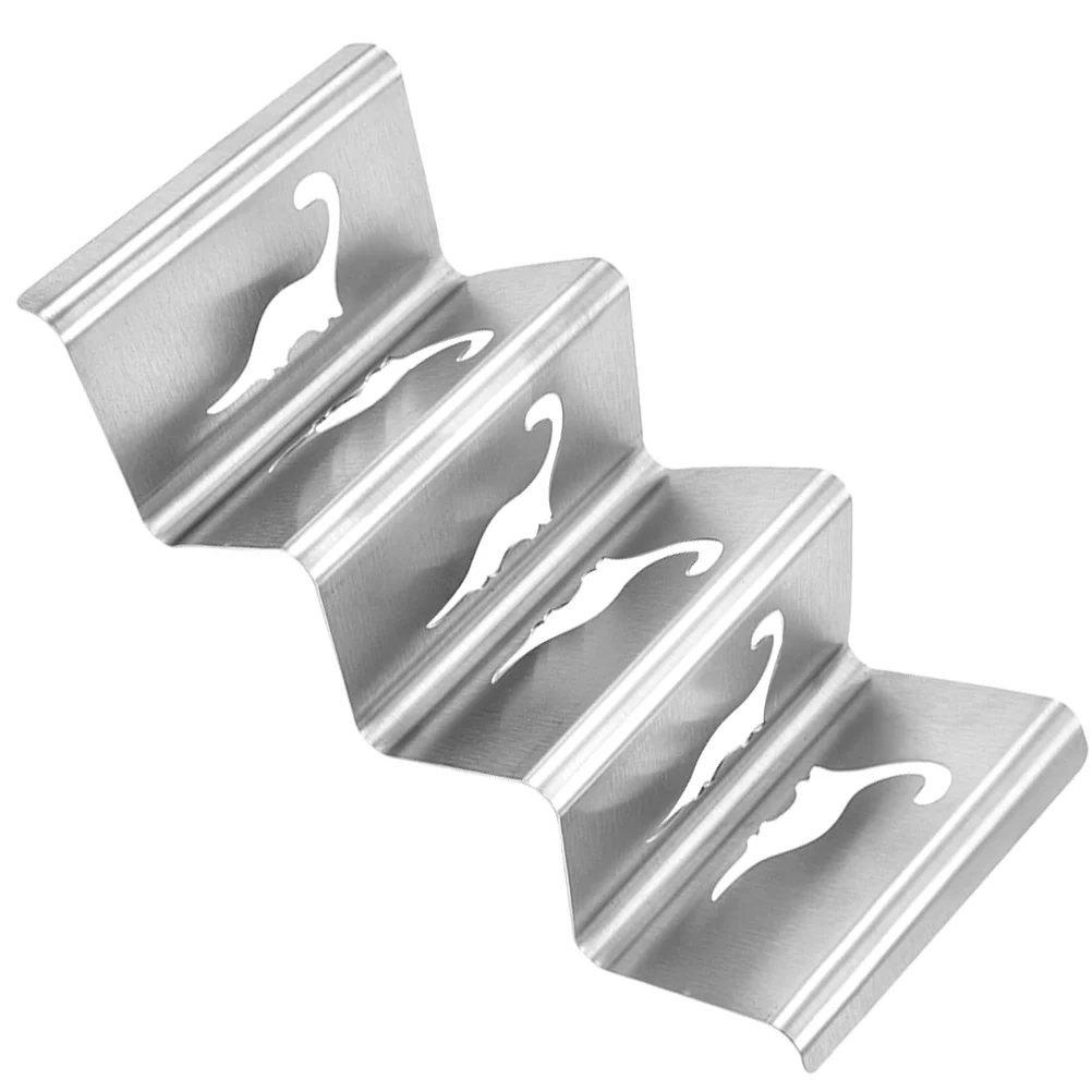 

Taco Stand Rack Holder Tray Stainless Pancake Steel Metal Truck Maker Supplies Tortillas Kitchen Party Tuesday Plattersshell