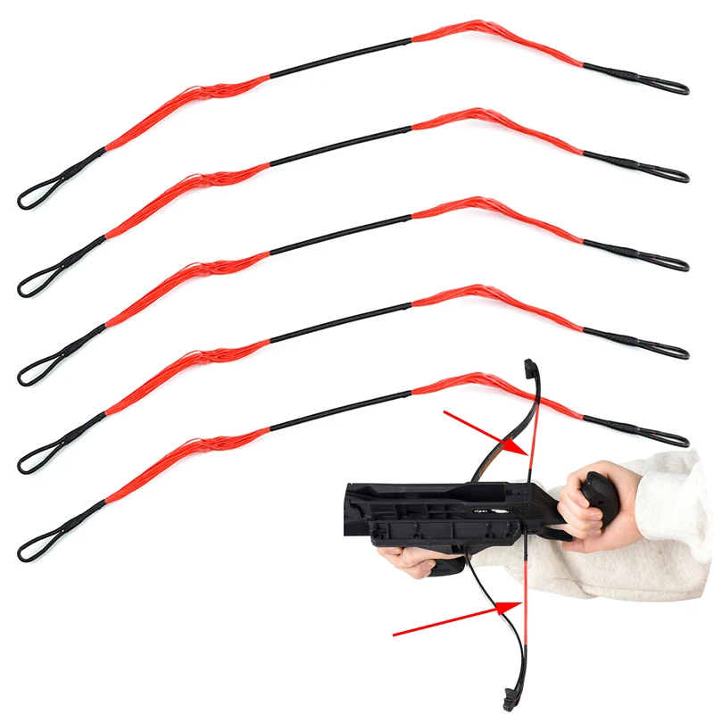 

2PCS Mini Crossbow Bow String Length 24 Strands 16.73 Inch Crossbow Gun Crossbow Bow String Hunting Shooting Accessories