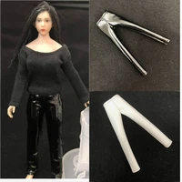 112 scale sexy female figure clothes low cut cotton t shirt stretch leather pants accessory model for 6 inches action figure