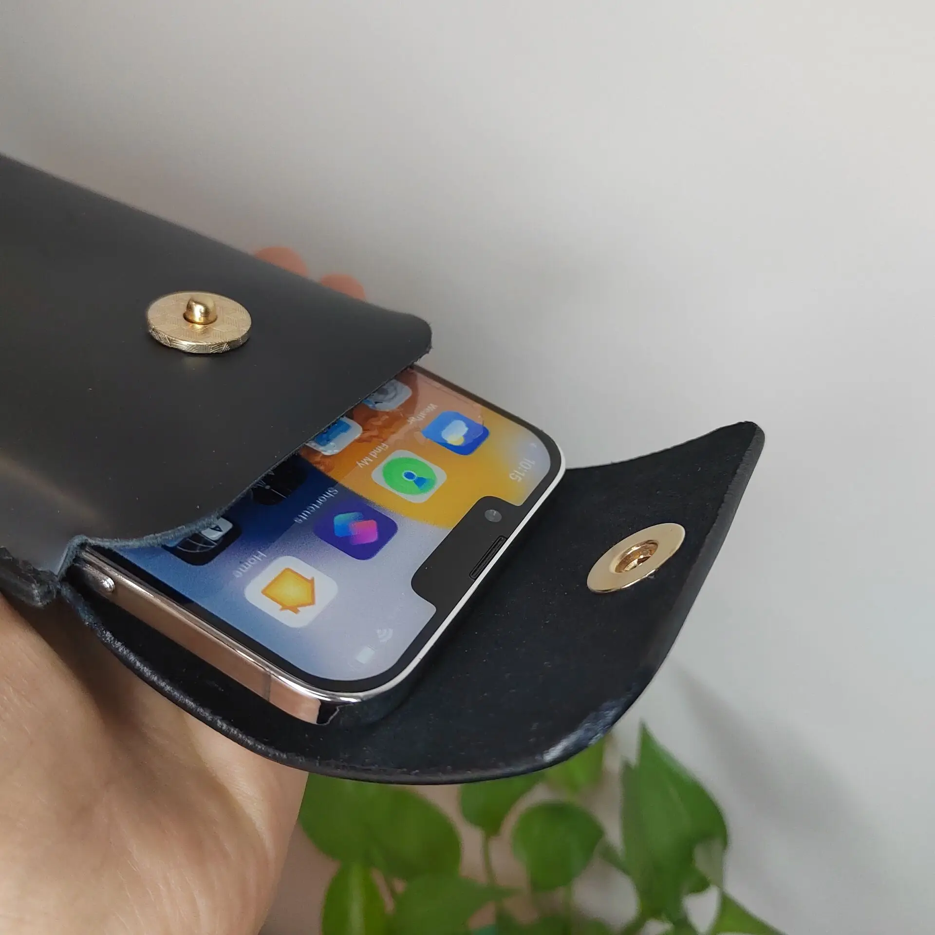 Мужская поясная сумка из натуральной кожи для AGM H6 Lite /Glory Pro / Glory G1S