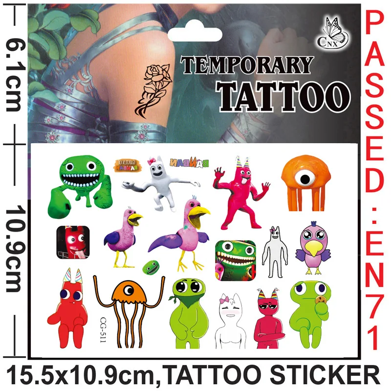 

Garten of Banban Sticker Tattoos Stickers for Phone Laptop Bike Motorcycle Skateboard Stickers in Stock Free Shipping