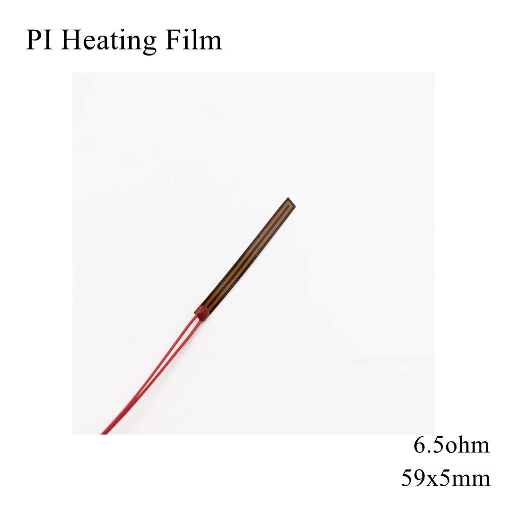 

59x5mm 5V 12V 24V 110V 220V PI Heating Film Polyimide Adhesive Electric Heater Plate Panel Pad Mat Fuel Foil Oil Engine Tank