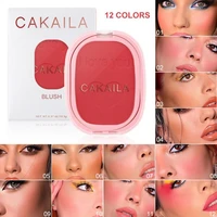 12 color blush makeup palette face red rouge cheek lasting natural cream cheek vitality peach powder blush cosmetic