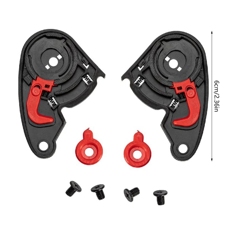 X6HF 1 пара мотоциклетных шлемов козырьки базовая пластина для крепления шестерни