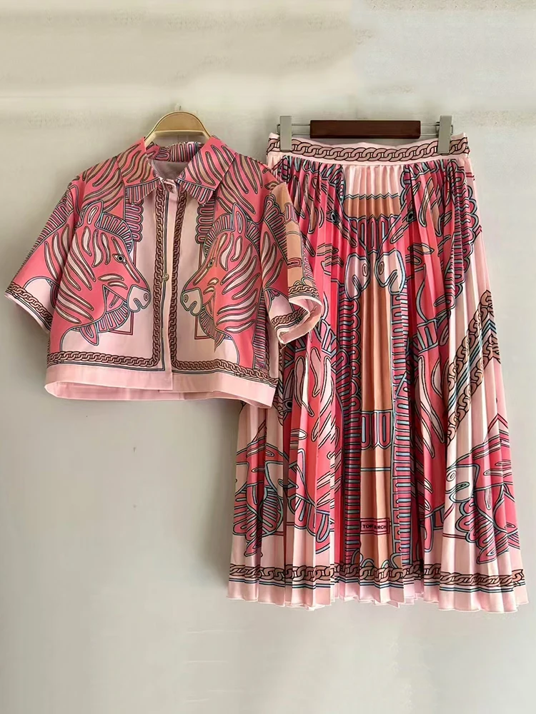 Женский комплект Minimal Glam из рубашки и юбки