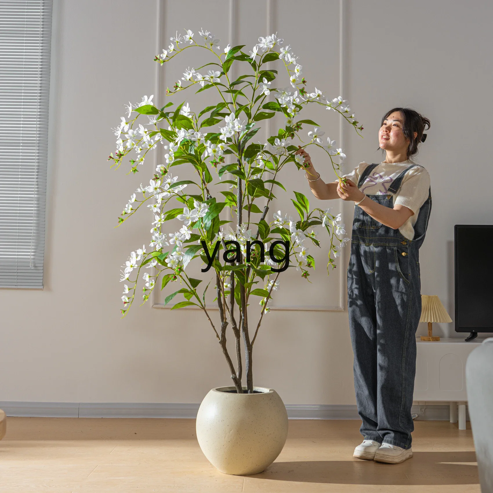 XYY светлый роскошный высококачественный вертикальный шелковый жасмин имитация