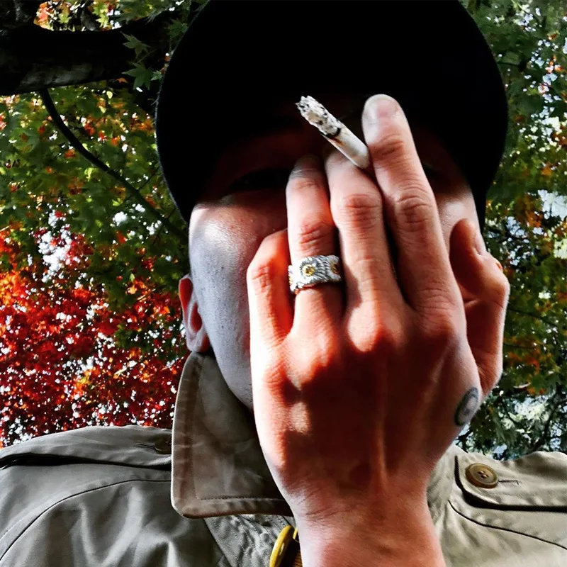 Кольцо с маленькой маргариткой для мужчин и женщин модное регулируемое открытое