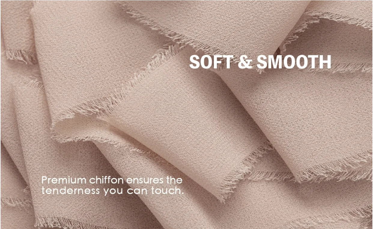 Лента шифоновая ручной работы с бахромой 3 рулона 1 5x21 лет