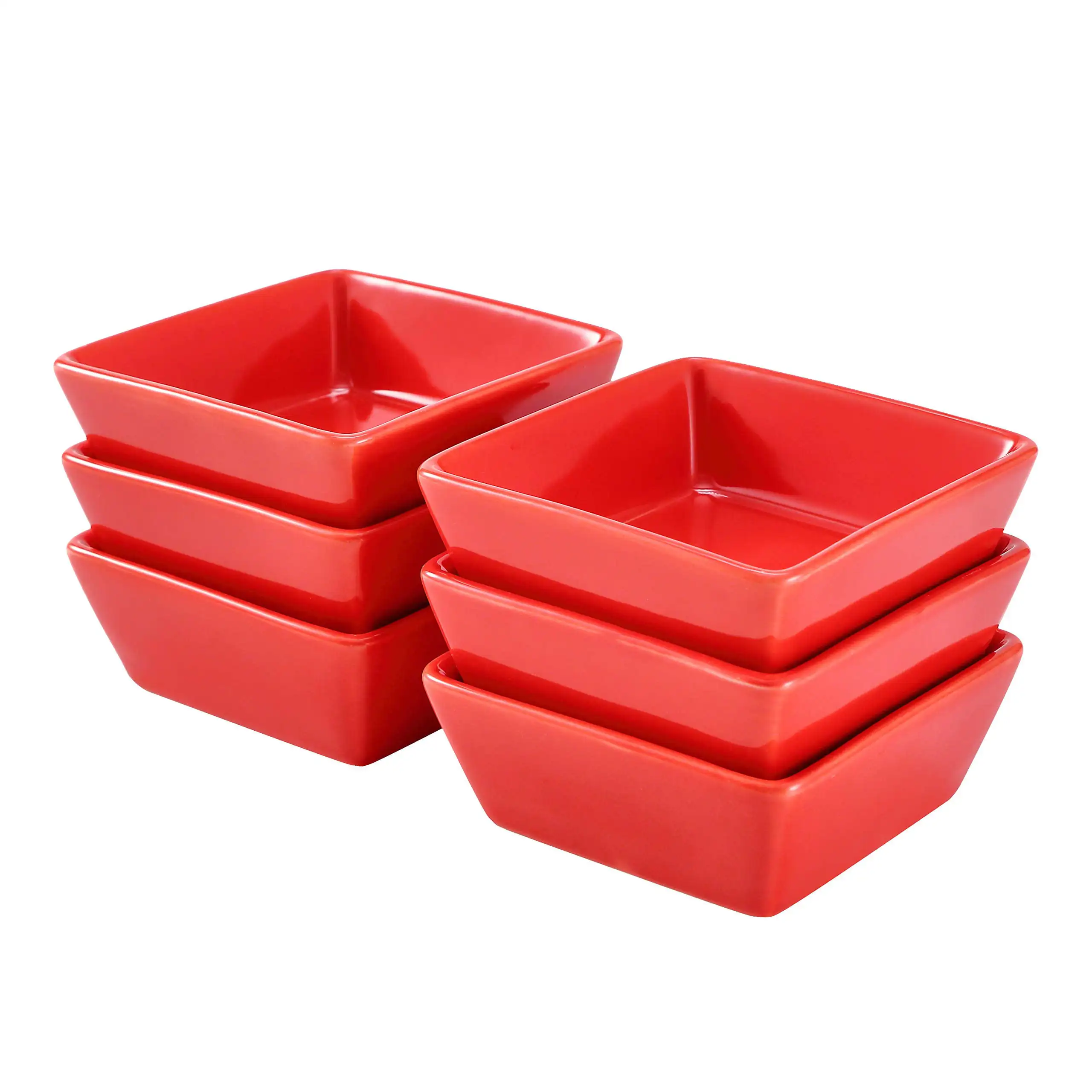 

CERAMIC SQUARE BAKING RAMEKINS FOR SOUFFL CRME BRULEE JAMS DIPPING