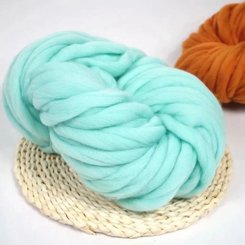 250g/Ball Soft Merino Wool Yarn DIY Arm Roving Knitting Blanket Thick Chunky Yarns Hand Knit Spinning Crocheting Sewing Yarn