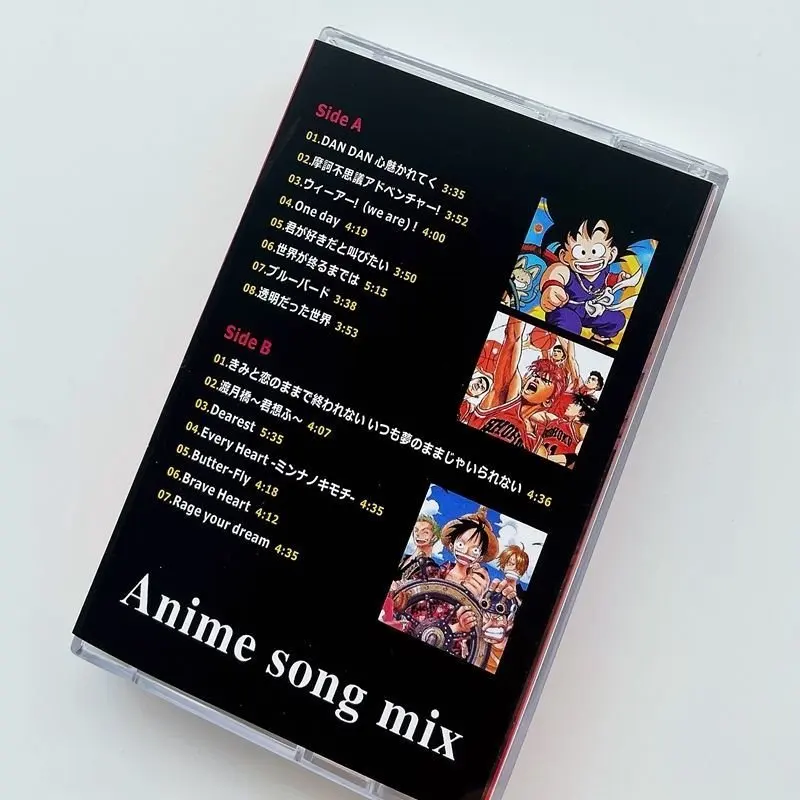 Наруто музыкальные кассеты One Day Brave Heart Anime Song Mix магнитная лента игрушки для сбора записи мультфильмов для мужчин и женщин коммеморативный подарок.