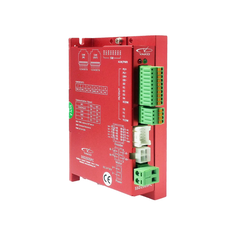 Фото YAKO SSD2505PC Новый и оригинальный 2-фазный сервопривод с управлением по CAN-open fieldbus для шаговых двигателей №2