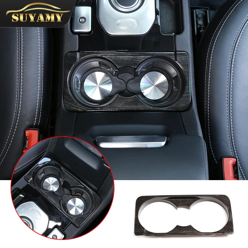 

For Land Rover Discovery 4 LR4 2010-2016 1Pcs Front Drain Cup Holder Decorative Frame Trim Stickers Auto Interior Accessories