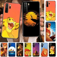 disney lion king black soft cover the pooh for huawei nova 8 7 6 se 5t 7i 5i 5z 5 4 4e 3 3i 3e 2i pro phone case cases