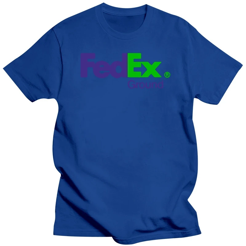 Fedex Ground T-Shirt Men Fashion Crew Neck Short Sleeves Cotton Tops Clothing Black women tshirt images - 6