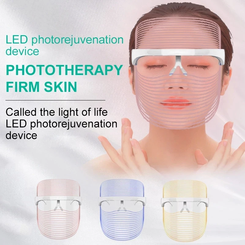 

7 Colors LED Light Therapy Face Mask Photon Instrument Anti-aging Acne Wrinkle Removal Skin Whiten Beatuy SPA Treatment Mask