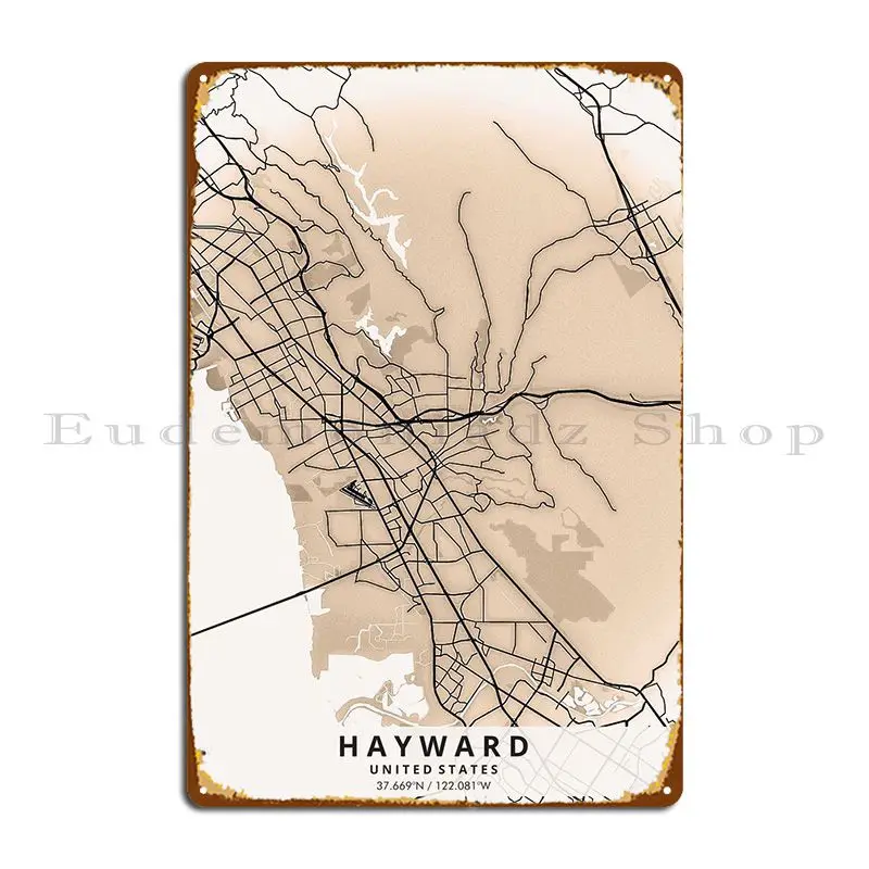 

Hayward California Metal Sign Decoration Club Custom Design Club Tin Sign Poster