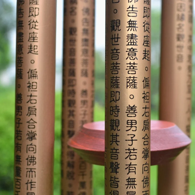Фото Qiye Tan City Heart Sutra Wind Chimes Petition Безопасный фэн-шуй Гуаньинь Буддийская сутра Буддийский зал и дужки храма №3