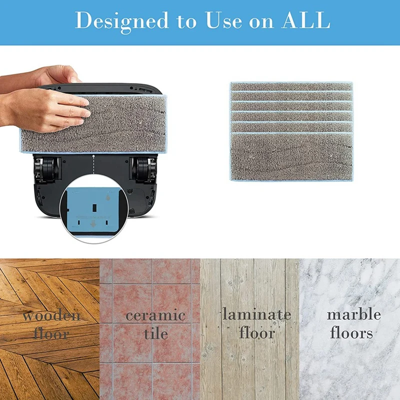 Тряпки моющиеся для робота-пылесоса Irobot Braava Jet M6 14 шт.