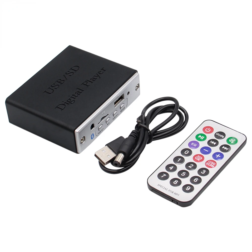 

Audio Decoder Board with Shell WMA 12V Car MP3 Player Audio USB TF FM Radio Module Wireless Remote Control