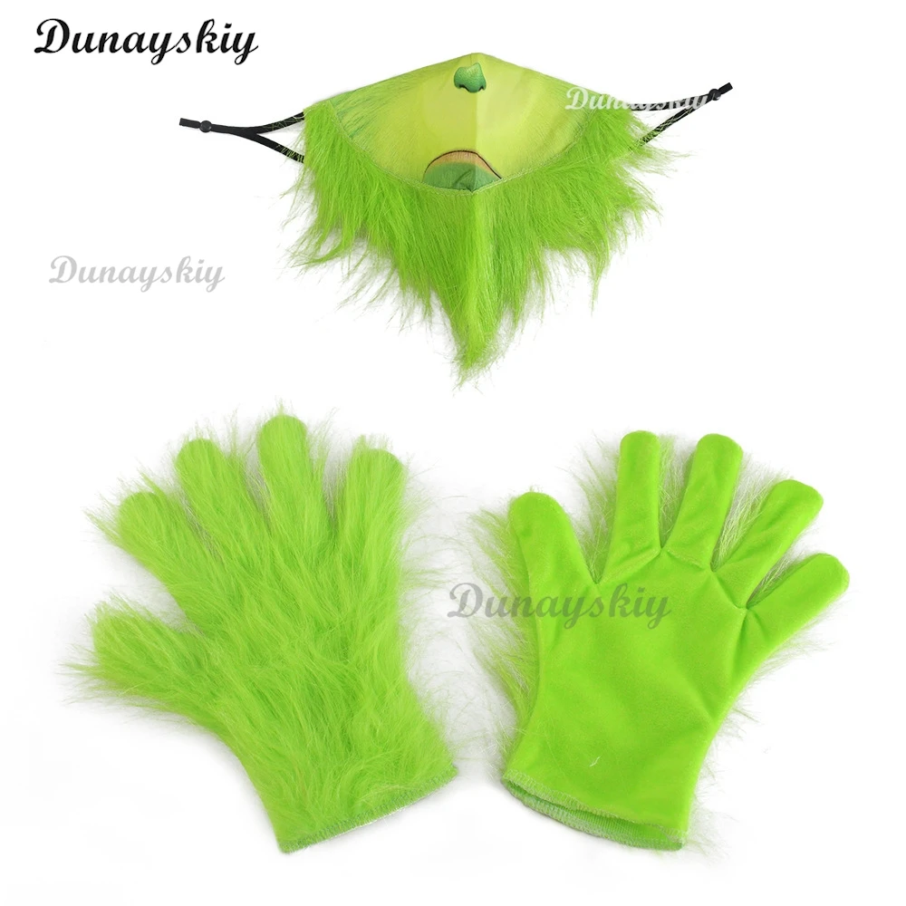 Новые рождественские костюмы одежда для косплея шляпа маска платье Санта-Клауса