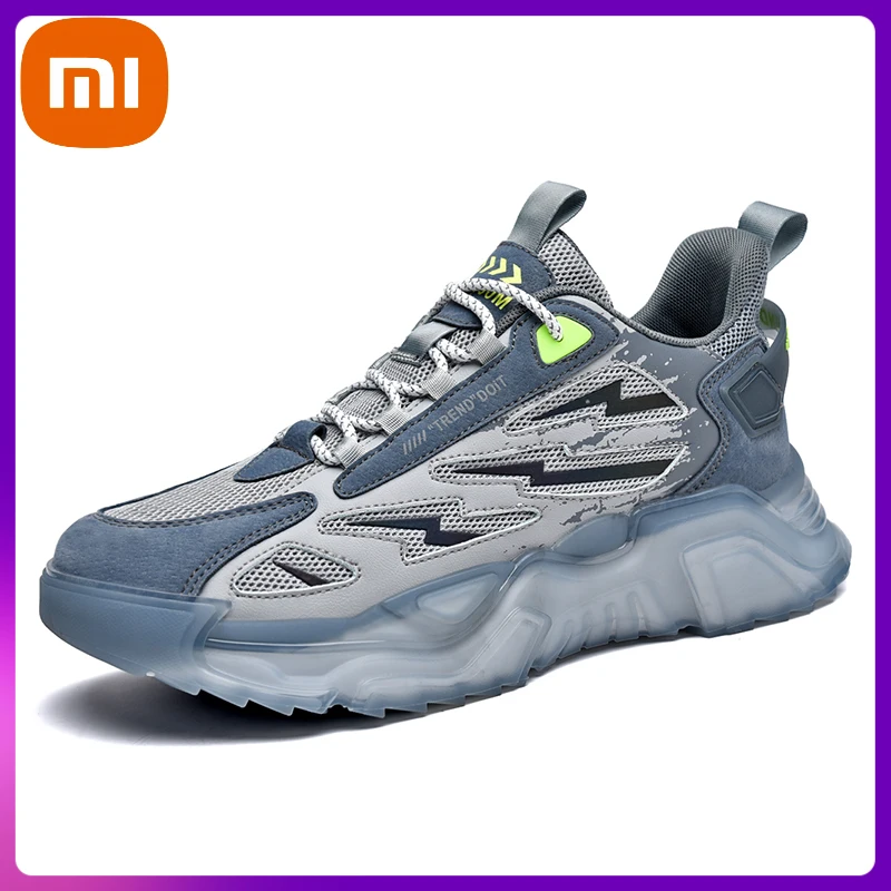 

Xiaomi Autumn Casual Sneakers Men Shoes Fashion Platform Leather Sports Shoes Man Light Breathable Black Zapatillas Hombre
