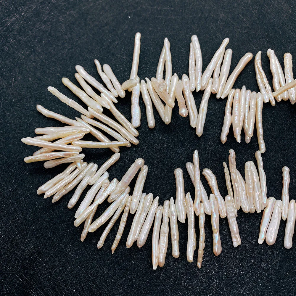 Совершенно новый натуральный пресноводный жемчуг необычная длинная