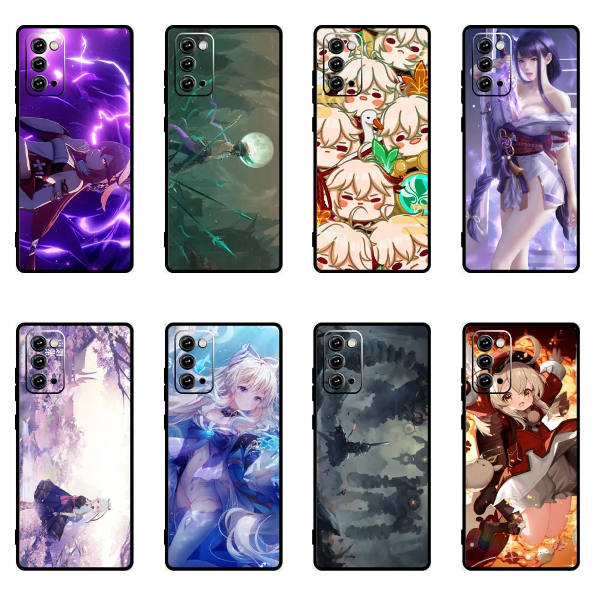 

P Serie Genshin Impact Phone Case For Samsung Galaxy Note 20 Ultra Note 10 Pro Plus Lite Note 9 8 S7 Edge M32 M31 M31s F52 Cover