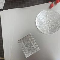 hot season 6 pieces 250gms a4 20cmx30cm single sided matte silver cut paper for cutting dies matte foil card 2022 arrival new