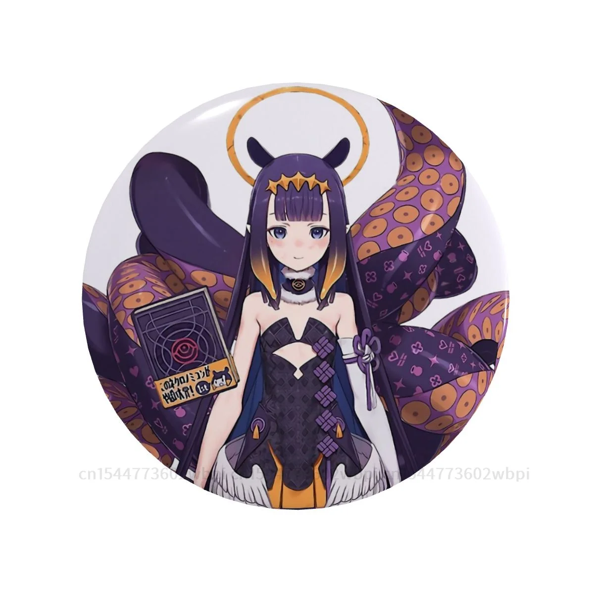 

Ninomae Ina'nis Hololive Vtuber Badge Metal Brooch Fashion Soft Button Pin Lover Creative Gift Collar Decor Customizable