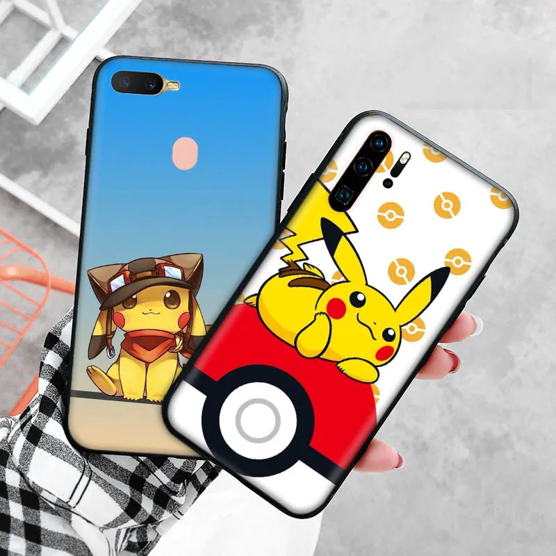 B-2 Cool Pikachu Soft чехол для OPPO A1 A1K A31 A32 A35 A52 A53 A53S A54 A54S A57 A73 2020 A74 A83 A85 A91