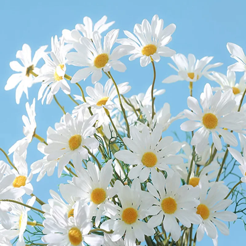 

Small Daisy Artificial Flower Chamomile Spring Outing Wedding Ornaments Flowers Wall Cosmos Artificial Flower Home Decoration