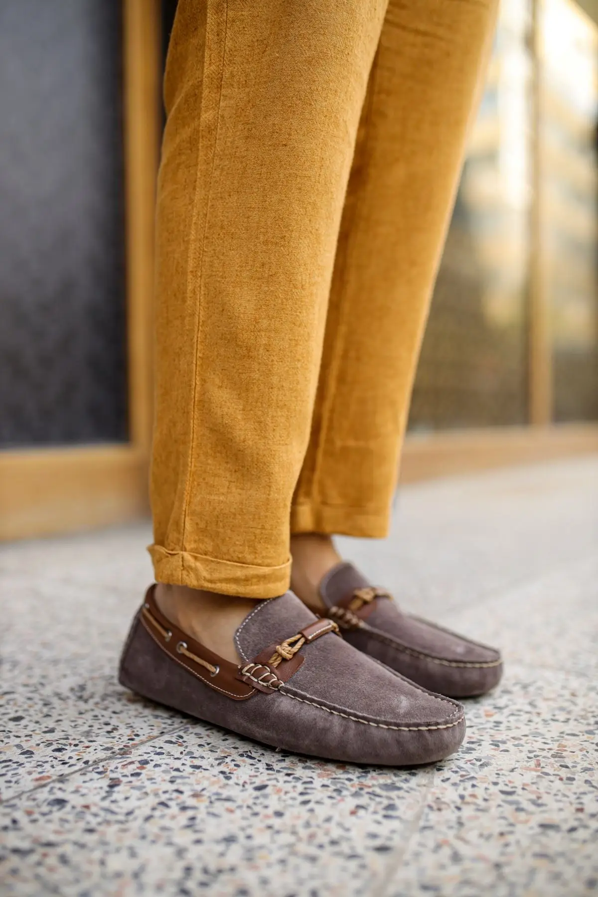 

Dicators Genuine Leather 12356 Mink Suede Driver Type