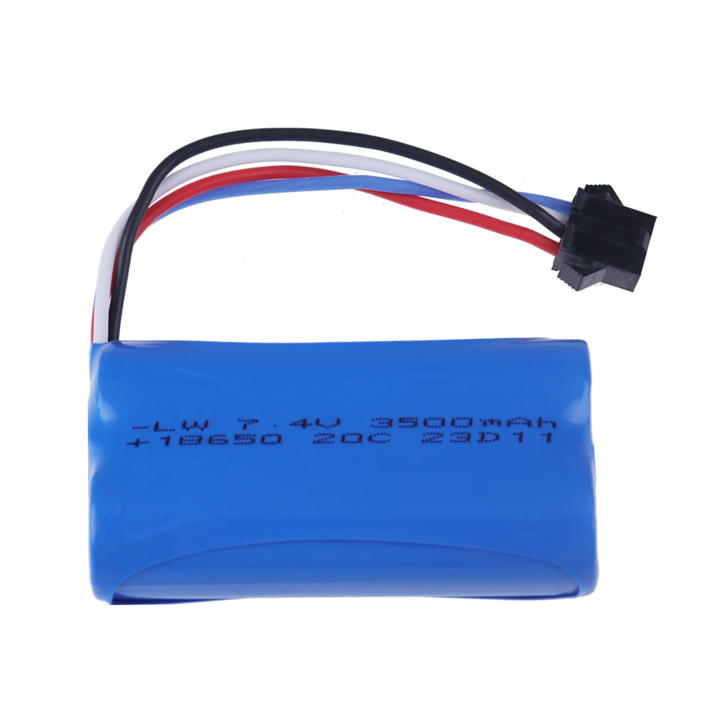 SM-4P Plug 7 4 V 3500mAh 18650 литий-ионная батарея для Udi007 Udi001 UDI002 UDI902 HJ806 960 961 962 RC Racing Boat 2S