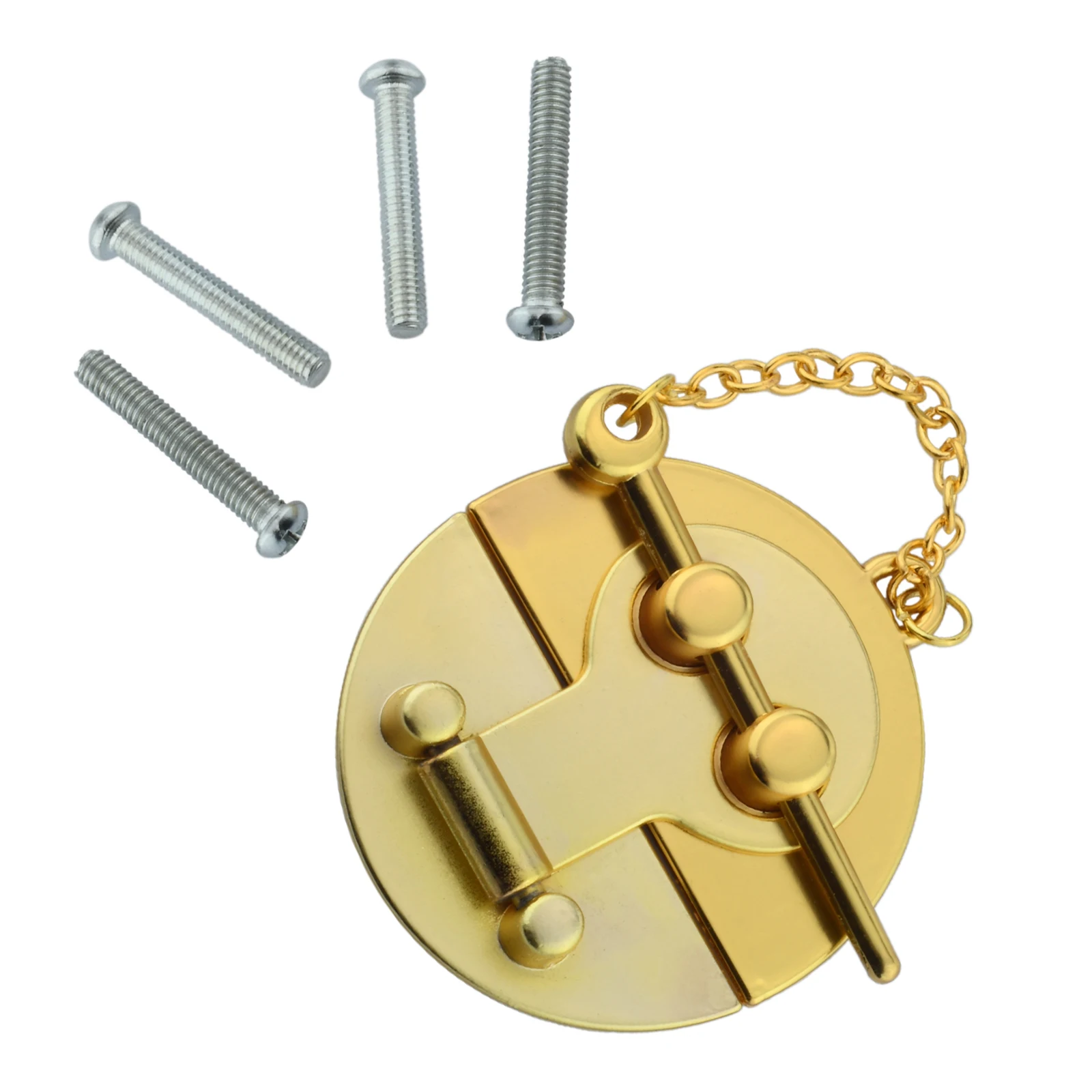 

1pc 52mm Round Hasp for Suitcase Cabinet Chest Jewelry Wood Case Box Closure Latch Zinc Alloy Furniture Hardware Accessories