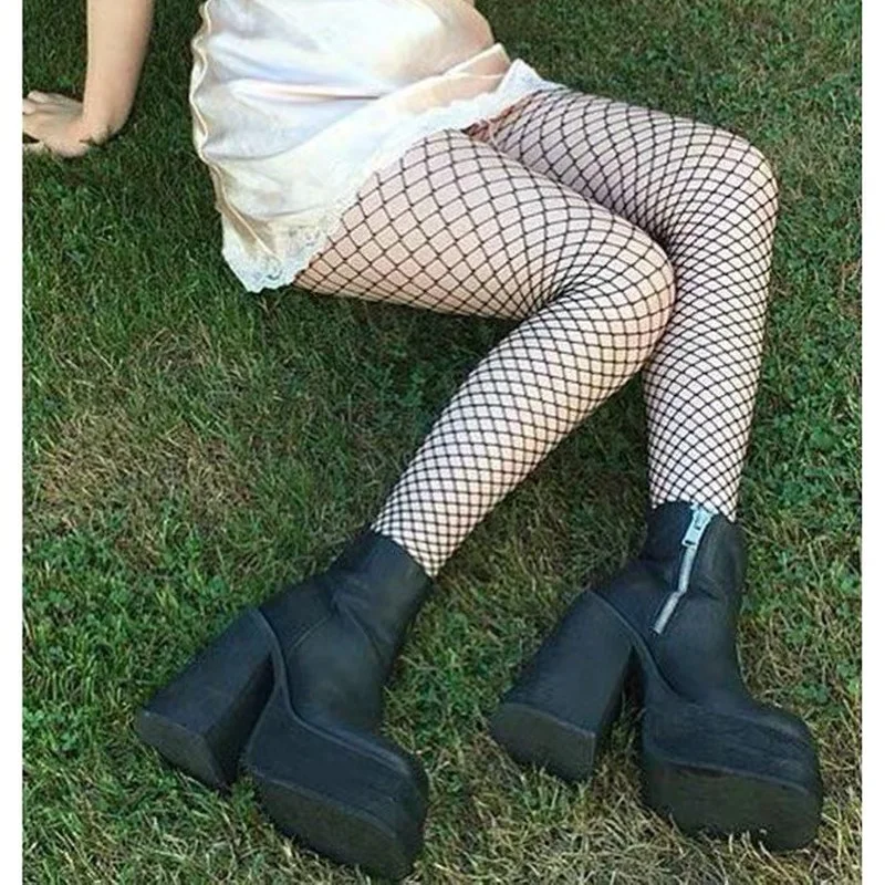 Женские ботильоны из натуральной кожи на молнии высоком каблуке и платформе |