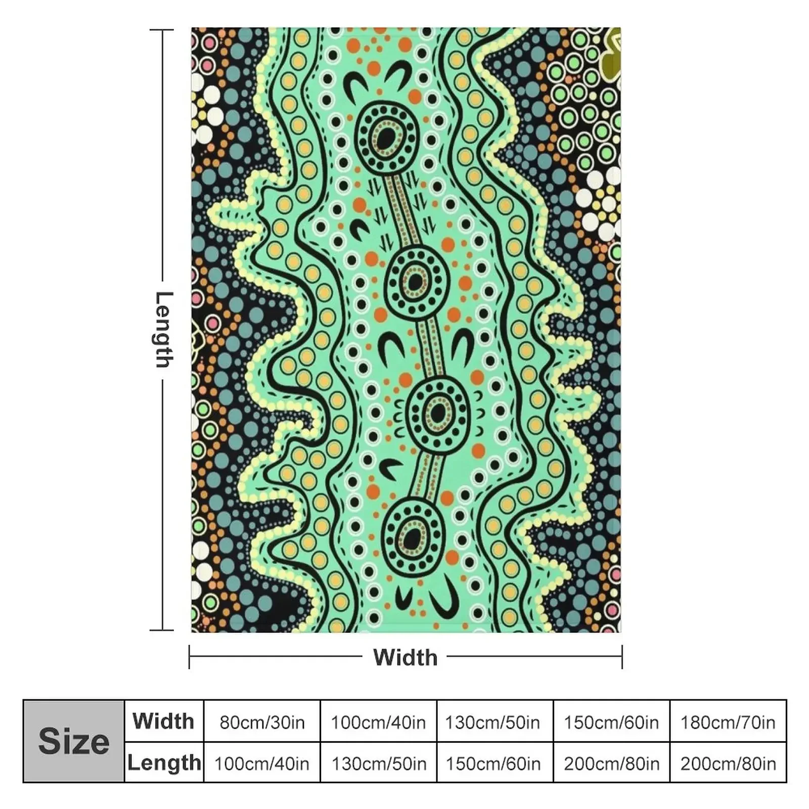 Одеяло Yilawura - Wiradjuri word для приятного места в лагере роскошное утолщенное мягкое