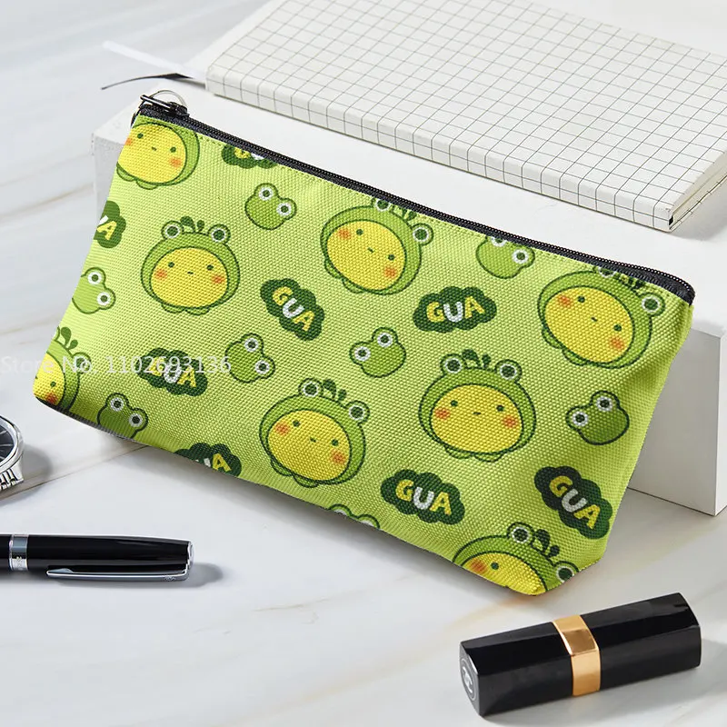 

Funny Cartoon Frog Makeup Bag Pouch Travel Girls Women Lovely Portable Cosmetic Bag Toiletries Organizer Storage Make Up Case