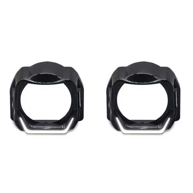 

SANVI 5D LED Halo Rings Кожух для 3-дюймовых круглых линз проектора ПВХ-крышка с белым, желтым, красным, синим DRL Light Angel Eye