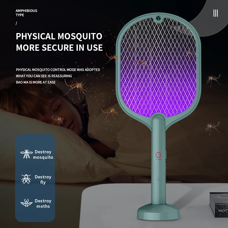 Новинка умная Бытовая лампа-ловушка Xiaomi 2 в 1 для комаров электрическая ударная