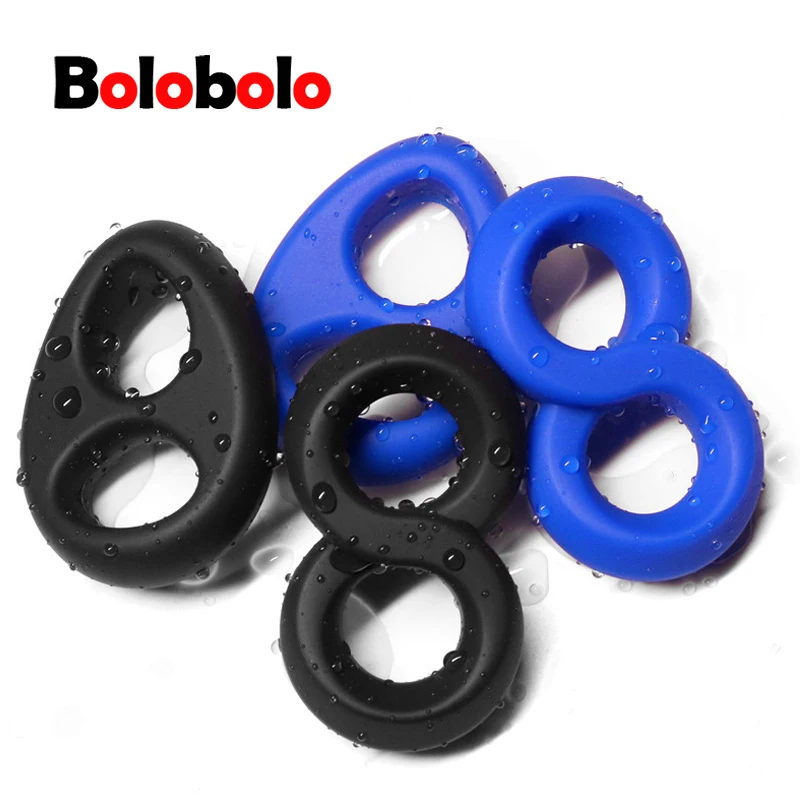 Кольцо на пенис Bolobolo силиконовое мягкое Эротическое кольцо для взрослых порно