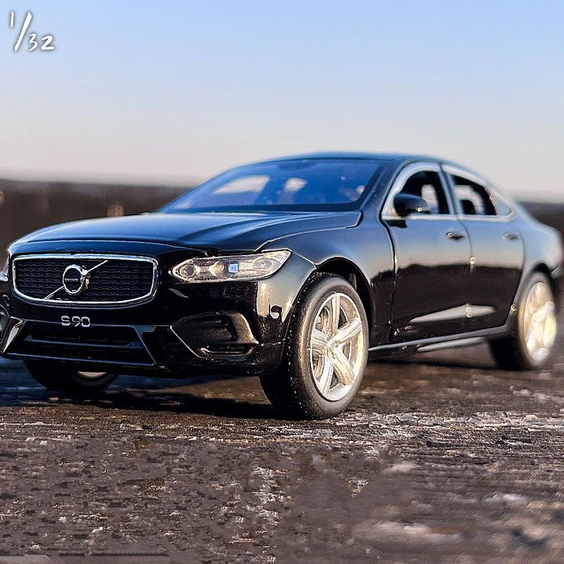 

1:32 Volvos S90 модель автомобиля из сплава, Литые и игрушечные автомобили, металлическая модель автомобиля, коллекция со звуком и светом, детская ...