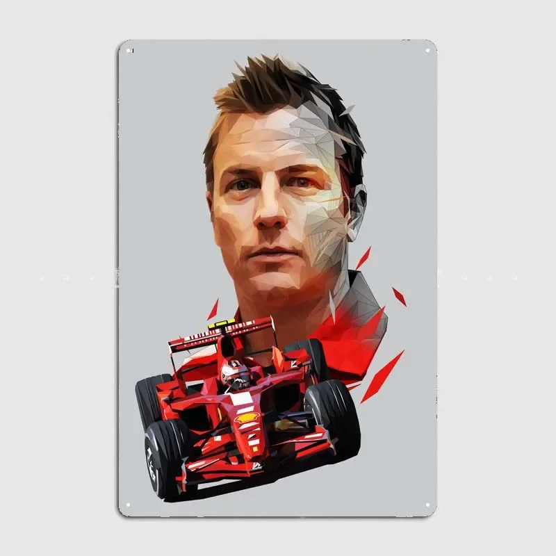 Kimi Raikkonen украшение для спальни декор комнаты металлические знаки винтажные